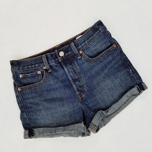 Levi Jean Shorts Cut Denim Womens Size 28